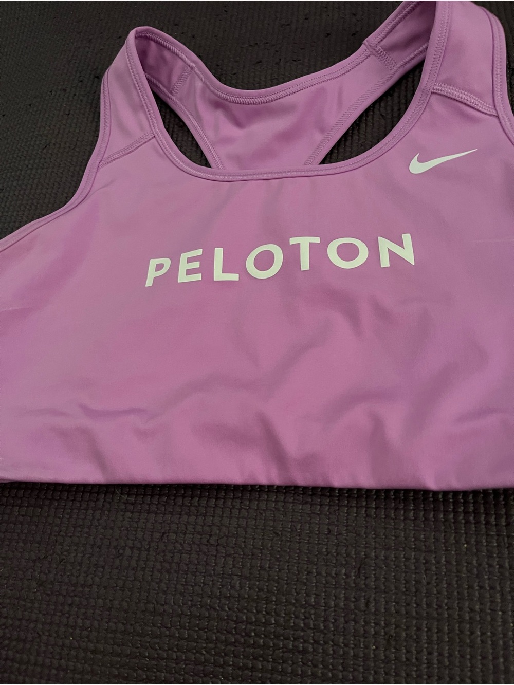 Peloton x Nike Lavender Performance Racerback Sports Bra size large